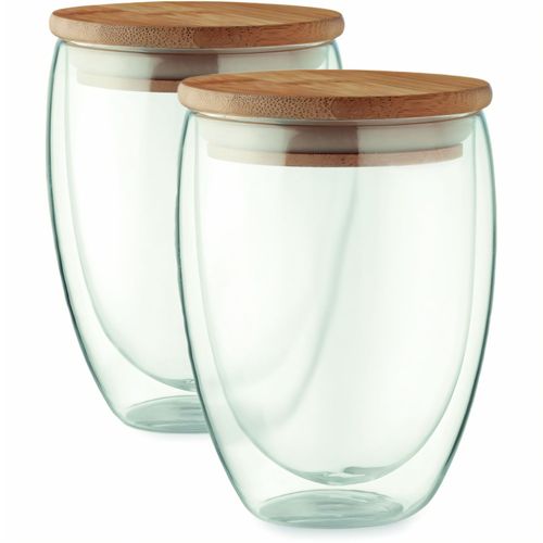 Gläser-Set 350 ml TIRANA SET (Art.-Nr. CA717024) - Set aus doppelwandigen Borosilikat-Gläs...