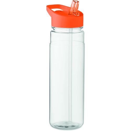 Trinkflasche RPET 650ml ALABAMA (Art.-Nr. CA718480) - Trinkflasche aus RPET mit PP-Flip-Top-De...