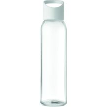 Trinkflasche Glas 470 ml PRAGA (weiß) (Art.-Nr. CA728339)