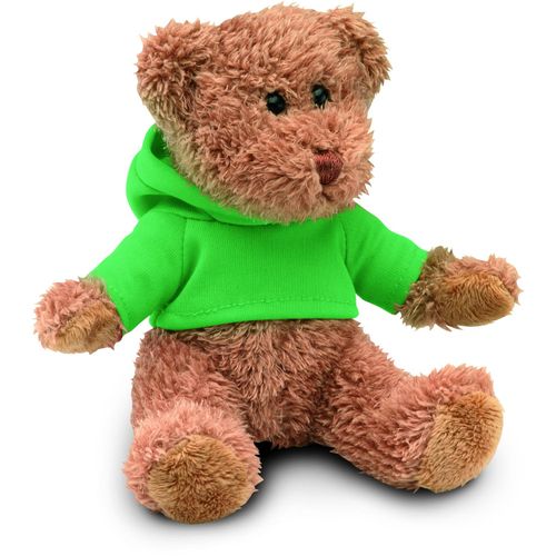 Teddybär mit Hoody JOHNNY (Art.-Nr. CA730982) - Sitzender Teddybär im Hoody.