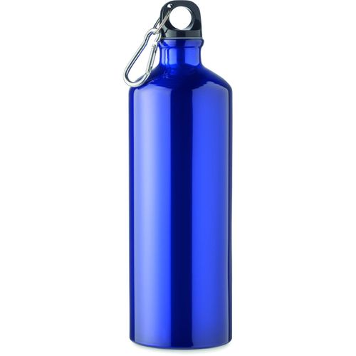 Trinkflasche Aluminium 1L MOSS LARGE (Art.-Nr. CA738215) - Einwandige Trinkflasche aus Aluminium...