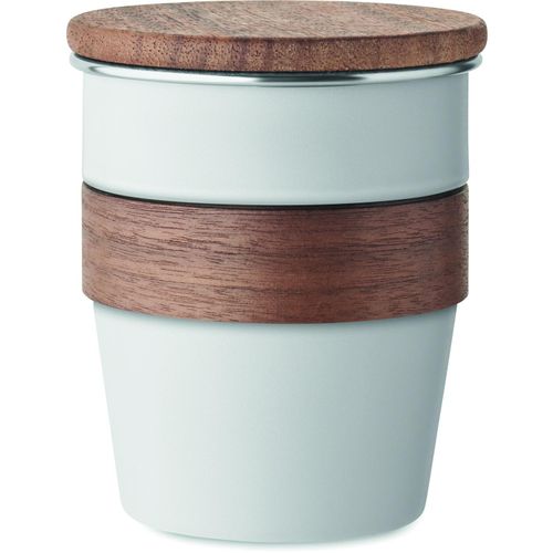 Einwandiger Becher 350 ml WALNUT (Art.-Nr. CA745678) - Einwandiger Becher aus recyceltem...