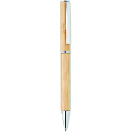 Drehkugelschreiber Bambus NAIRA (Art.-Nr. CA755184) - Drehkugelschreiber aus Bambus mit...