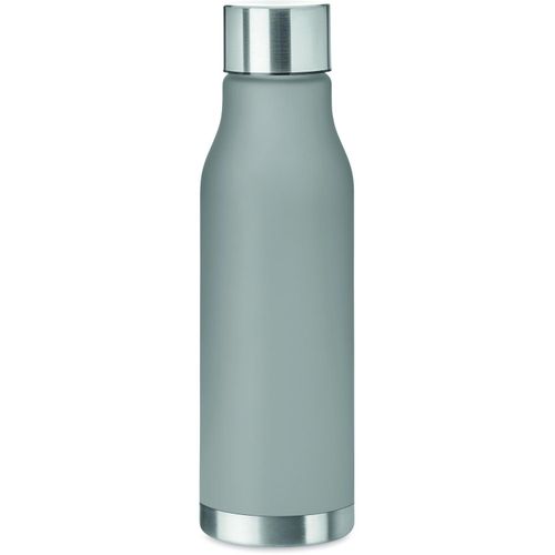 Trinkflasche RPET 600ml GLACIER RPET (Art.-Nr. CA760914) - Trinkflasche aus RPET mit gummierten...