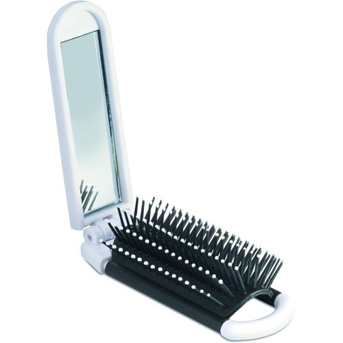 Aufklappbare Haarbürste ALWAYS (Art.-Nr. CA762892) - Aufklappbare Haarbürste mit Spiegel...