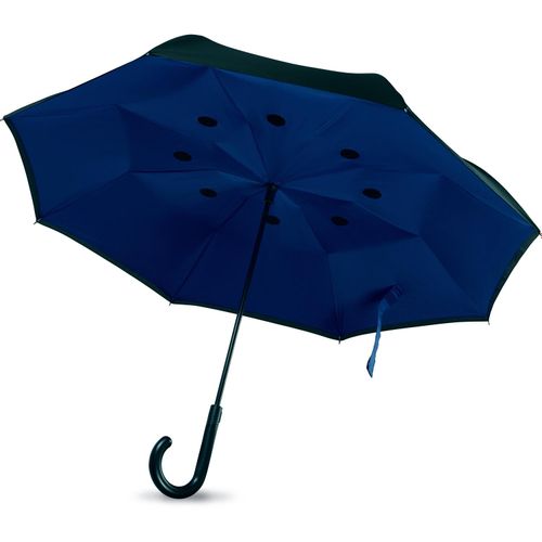 Reversibler Regenschirm DUNDEE (Art.-Nr. CA765345) - 23'' reversibler Regenschirm aus 190T...