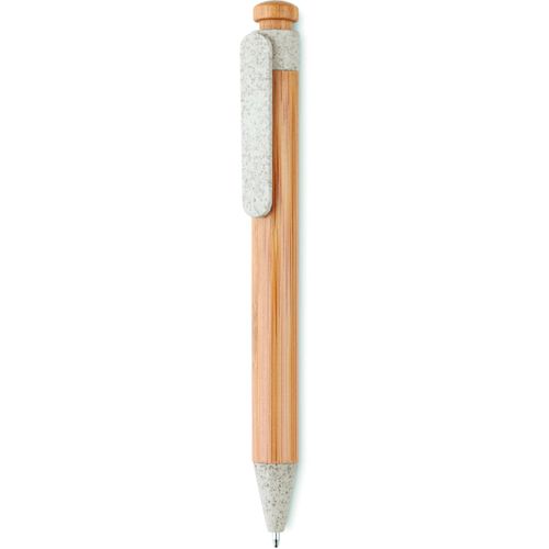 Öko-Druckkugelschreiber TOYAMA (Art.-Nr. CA767555) - Druckkugelschreiber mit Schaft aus...