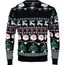 Weihnachts-LED-Pullover S/M SHAMIS (Schwarz) (Art.-Nr. CA789998)