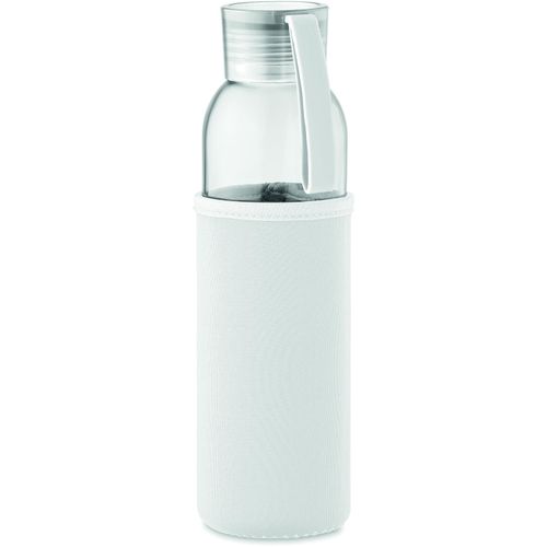 Flasche recyceltes Glas 500 ml EBOR (Art.-Nr. CA796859) - Trinkflasche aus recyceltem Glas mit...