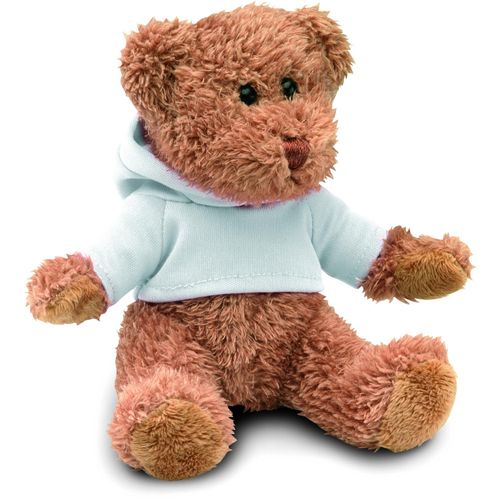 Teddybär mit Hoody JOHNNY (Art.-Nr. CA814812) - Sitzender Teddybär im Hoody.