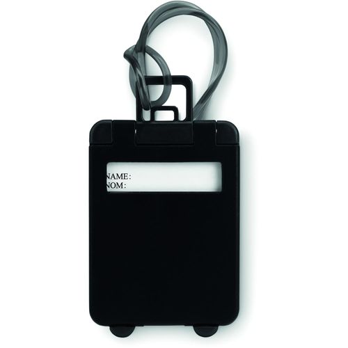 Kofferanhänger TRAVELLER (Art.-Nr. CA823993) - Kofferanhänger mit verstecktem Adressfe...