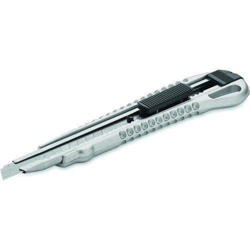 Einziehbares Cuttermesser TRACTA (Art.-Nr. CA832525) - Einziehbares Cuttermesser aus Aluminium...