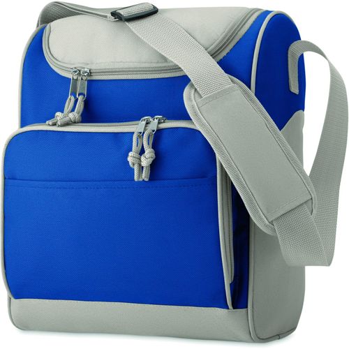 Kühltasche mit Fronttasche ZIPPER (Art.-Nr. CA848407) - Kühltasche mit Fronttasche. 600D Polyes...