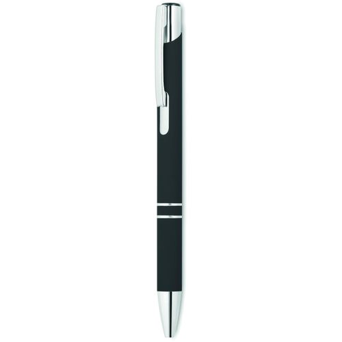 Druckkugelschreiber AOSTA (Art.-Nr. CA848786) - Druckkugelschreiber in gummiertem...