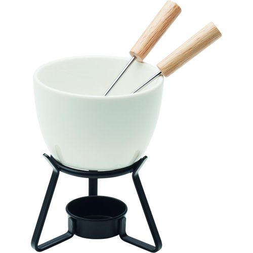 Keramik-Fondue-Set 240 ml KASE (Art.-Nr. CA865631) - Kleines Fondue-Set für zwei Personen...