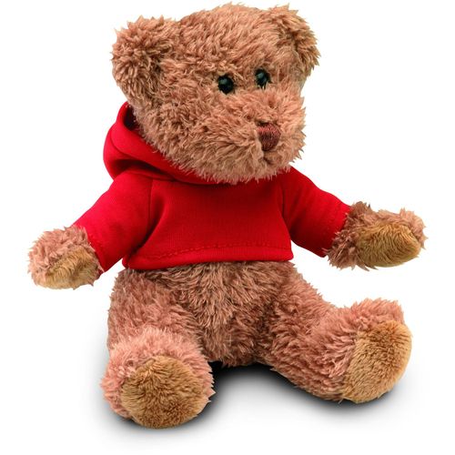 Teddybär mit Hoody JOHNNY (Art.-Nr. CA872616) - Sitzender Teddybär im Hoody.