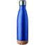 Doppelwandige Isolierflasche ASPEN CORK (blau) (Art.-Nr. CA877693)
