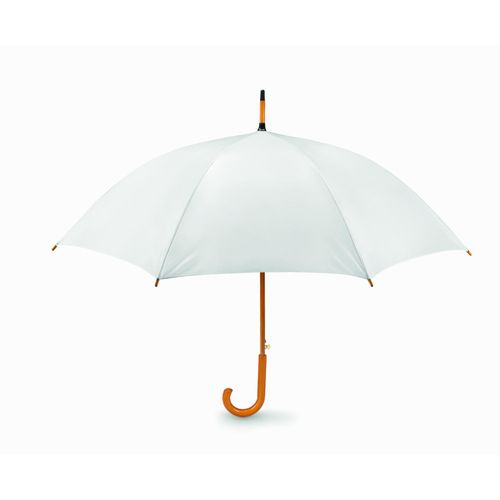 Automatikschirm mit Holzgriff CUMULI (Art.-Nr. CA894000) - 23 inch Regenschirm aus 190T Polyester....