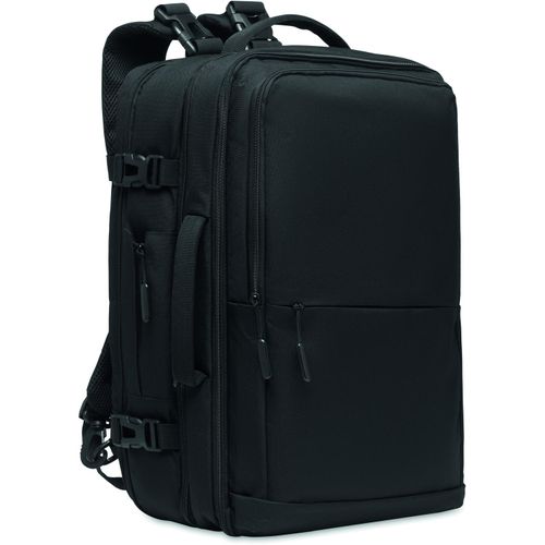 Rucksack 600D RPET SOPHIS (Art.-Nr. CA898586) - 2in1 Travel Tech Rucksack mit abnehmbare...