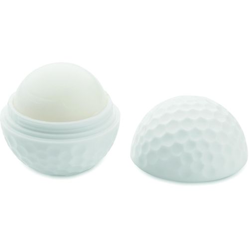 Lippenbalsam Golfball GOLF (Art.-Nr. CA899778) - Lippenbalsam in rundem Behälter au...