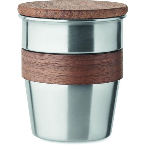 Einwandiger Becher 350 ml WALNUT (Art.-Nr. CA900226) - Einwandiger Becher aus recyceltem...