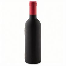 Wein-Set Flasche SETTIE (Schwarz) (Art.-Nr. CA900821)