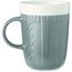 Keramik Kaffeebecher 310ml KNITTY (Grau) (Art.-Nr. CA904406)
