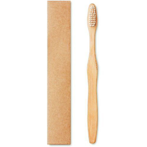 Zahnbürste Bambus DENTOBRUSH (Art.-Nr. CA930405) - Zahnbürste mit Griffteil aus Bambus...