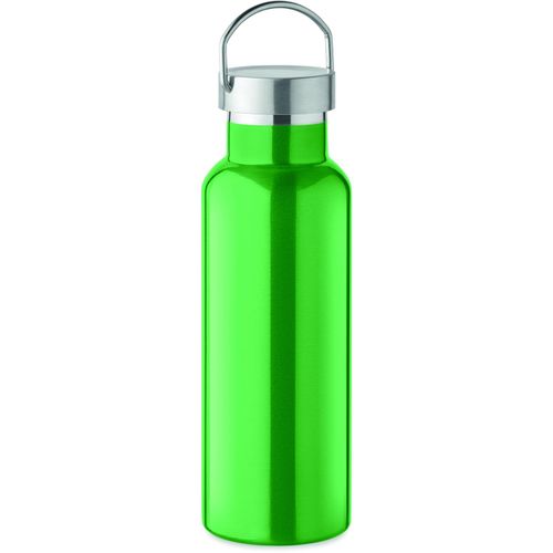 Doppelwandige Flasche 500 ml FLORENCE (Art.-Nr. CA932959) - Doppelwandige Isolierflasche aus recycel...