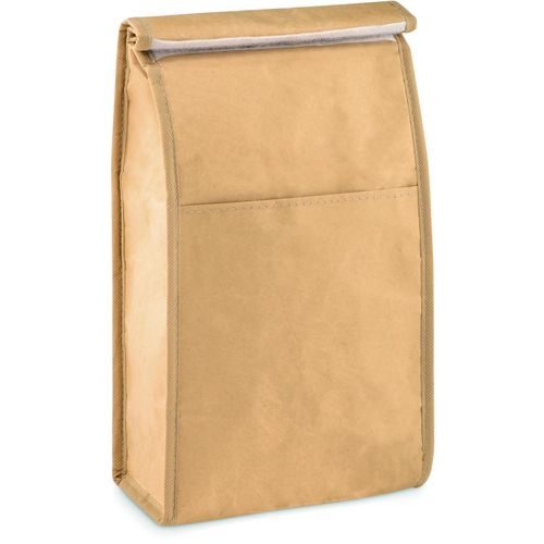 Lunchbag aus Kraftpapier 3l PAPERLUNCH (Art.-Nr. CA942948) - Lunchbag aus Kraftpapier mit Fronttasche...
