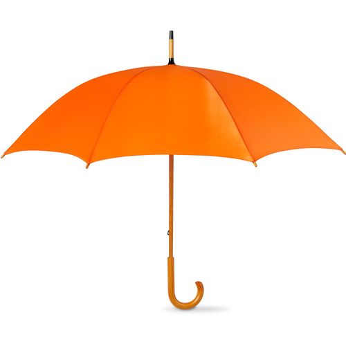 Regenschirm mit Holzgriff CALA (Art.-Nr. CA960738) - 23 inch Regenschirm aus 190T Polyester....