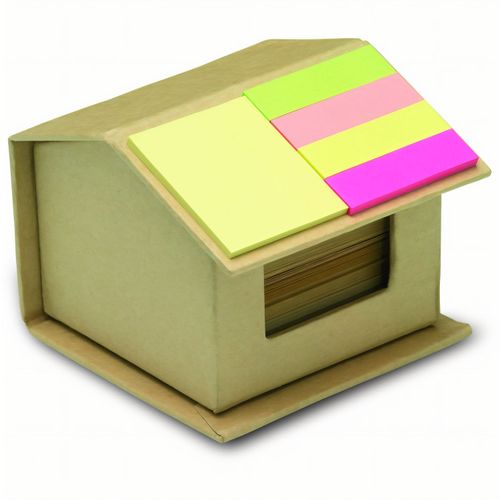 Notizzettelbox RECYCLOPAD (Art.-Nr. CA966399) - Notizzettelhalter aus recyceltem Karton...