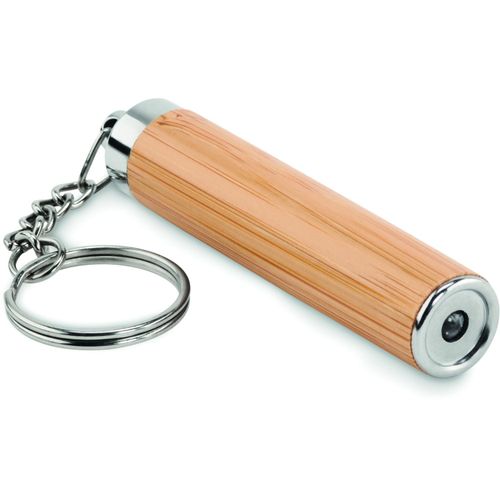 Schlüsselring mit Taschenlampe PIANTI (Art.-Nr. CA972726) - Schlüsselring mit LED-Taschenlampe i...