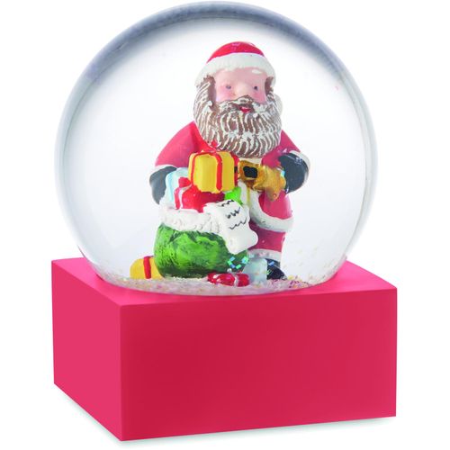 Schneekugel SANTISIMO (Art.-Nr. CA987937) - Weihnachtliche Schneekugel aus Glas mit...