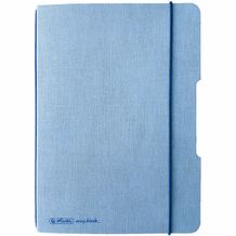 Herlitz Notizheft my.book flex® DIN A6 Leinenoptik (hellblau blau) (Art.-Nr. CA987880)