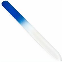 Premium-Glasnagelfeile, geätzt - blau transparent (blau) (Art.-Nr. CA118759)