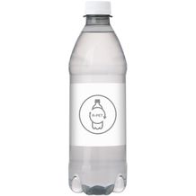 Quellwasser 500 ml mit Drehverschluß (Transparent/Weiß) (Art.-Nr. CA012207)