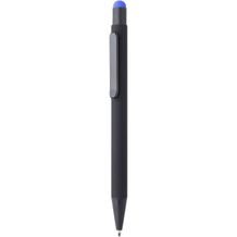 Druckkugelschreiber FLORES Soft & Touch Black (blau) (Art.-Nr. CA012351)