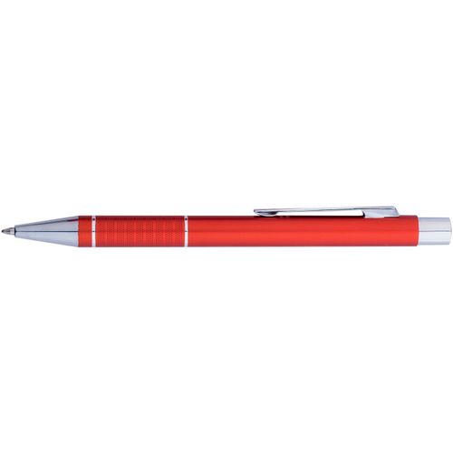 VALENTIA ALU Druck-Kugelschreiber (Art.-Nr. CA106559) - Metallclip + die Zierringe sind bei...