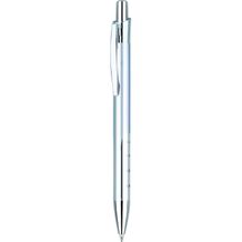 Druckkugelschreiber CORFU Bi-Color (silber) (Art.-Nr. CA129202)