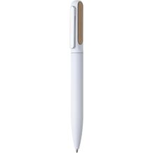 BORNEO Bamboo Drehkugelschreiber (weiß) (Art.-Nr. CA234254)