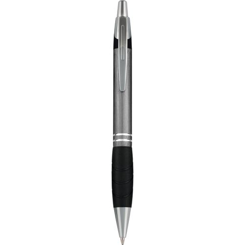 LOPUD Brushed Druckkugelschreiber (Art.-Nr. CA267953) - Tolle Kombination aus gebürstetem Metal...