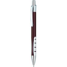 CORFU Bi-Color Druckkugelschreiber (Braun) (Art.-Nr. CA430157)