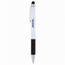 TOBAGO Touch Plastic Drehkugelschreiber (weiß-schwarz) (Art.-Nr. CA701223)