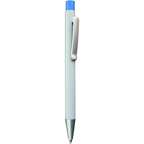 NEVIS Eco ALU Recycled Druckkugelschreiber (Art.-Nr. CA810059) - Ein schöner + minimalistischer Kugelsch...