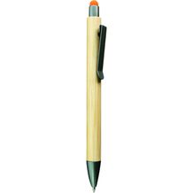 TAHITI Bamboo Touch Druckkugelschreiber (Bambus orange) (Art.-Nr. CA934975)