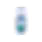 Duschgel Ingwer-Limette, 50 ml Bumper blau, Body Label (R-PET) (Art.-Nr. CA049426) - Praktische Kosmetikflasche zum Anhängen...