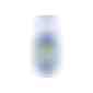 Duschgel Ingwer-Limette, 50 ml Bumper blau, Body Label (R-PET) (Art.-Nr. CA049426) - Praktische Kosmetikflasche zum Anhängen...