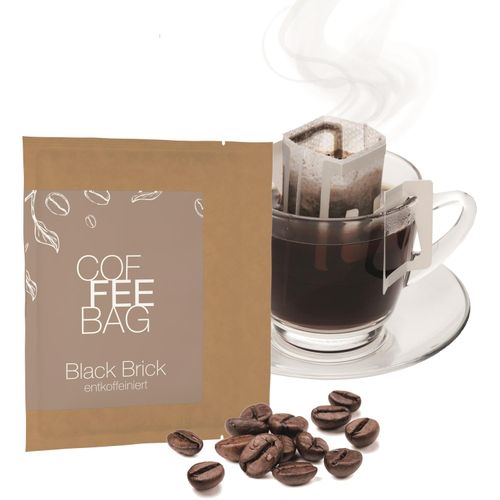 CoffeeBag - Black Brick (Entkoff.), naturbraun (Art.-Nr. CA098735) - CoffeeBag - Black Brick (entkoff.): Die...
