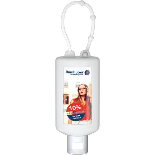 Handbalsam Ingwer, 50 ml Bumper frost, Body Label (R-PET) (Art.-Nr. CA306600) - Praktische Kosmetikflasche zum Anhängen...